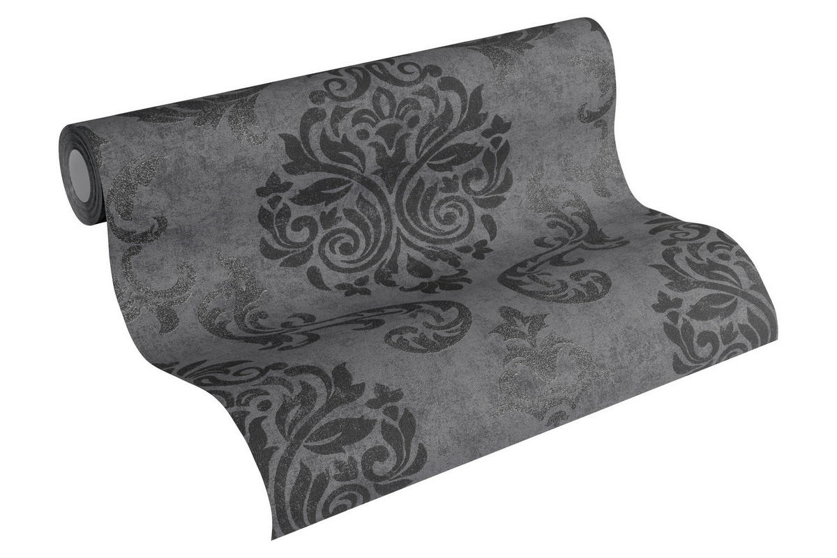 A.S.Creation Vliestapete Memory 3 Barock schwarz B/L: ca. 53x1005 cm Memory 3 - schwarz (53,00/1005,00cm) - A.S.Creation