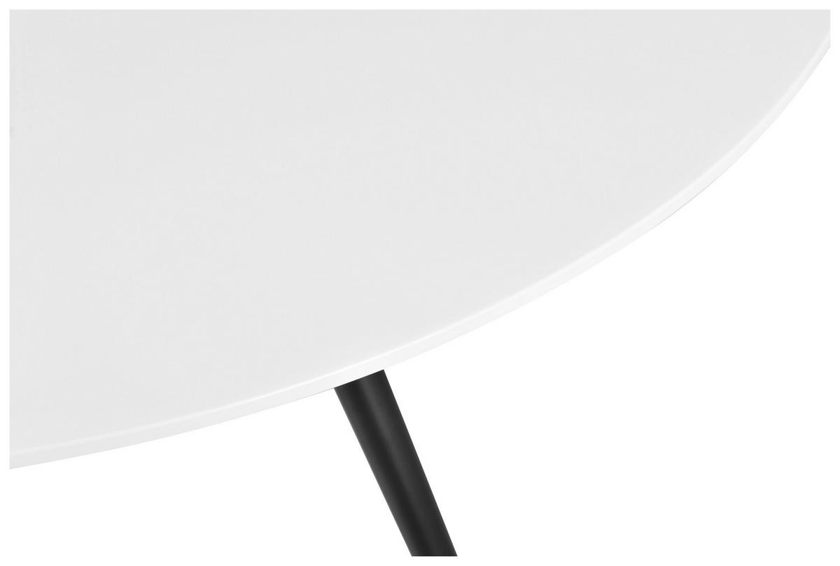 Esstisch Helena weiß D: ca. 120 cm Helena - weiß/schwarz (120,00cm)