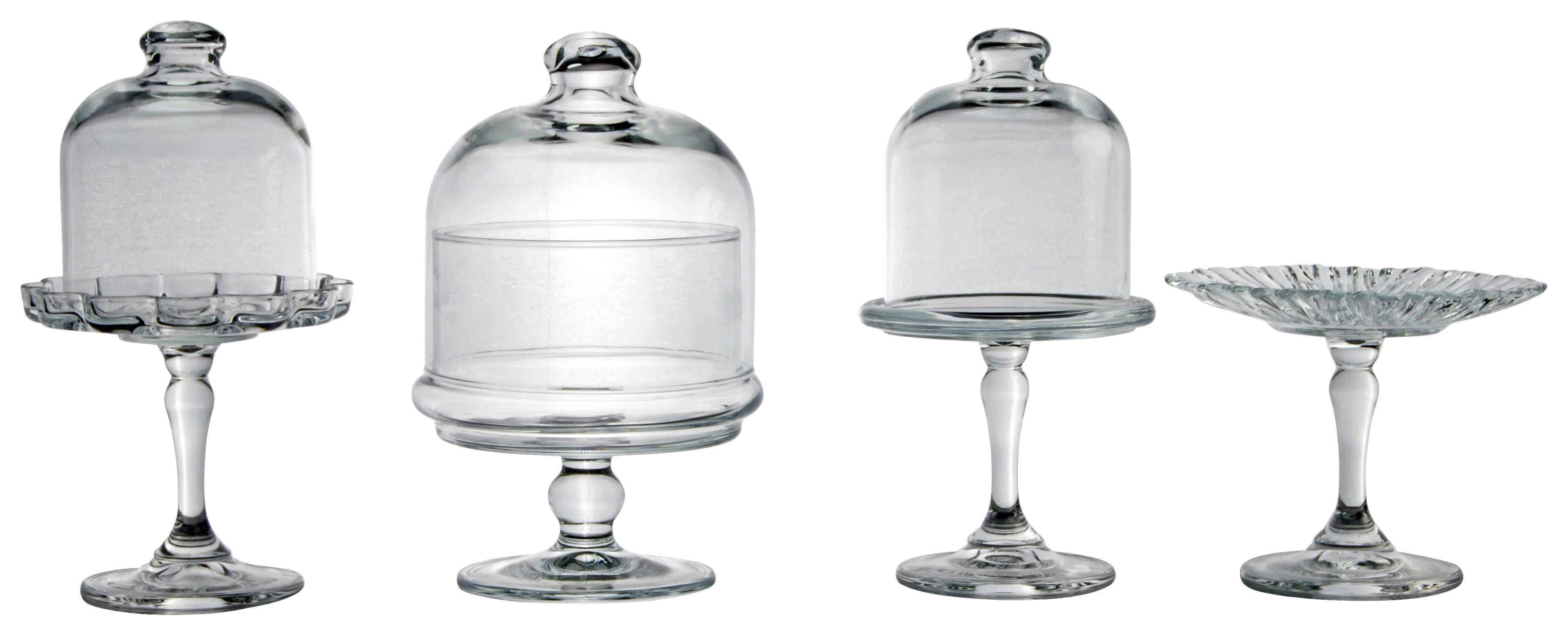 CreaTable Tortenplatte MINI PATISSERIE transparent Glas