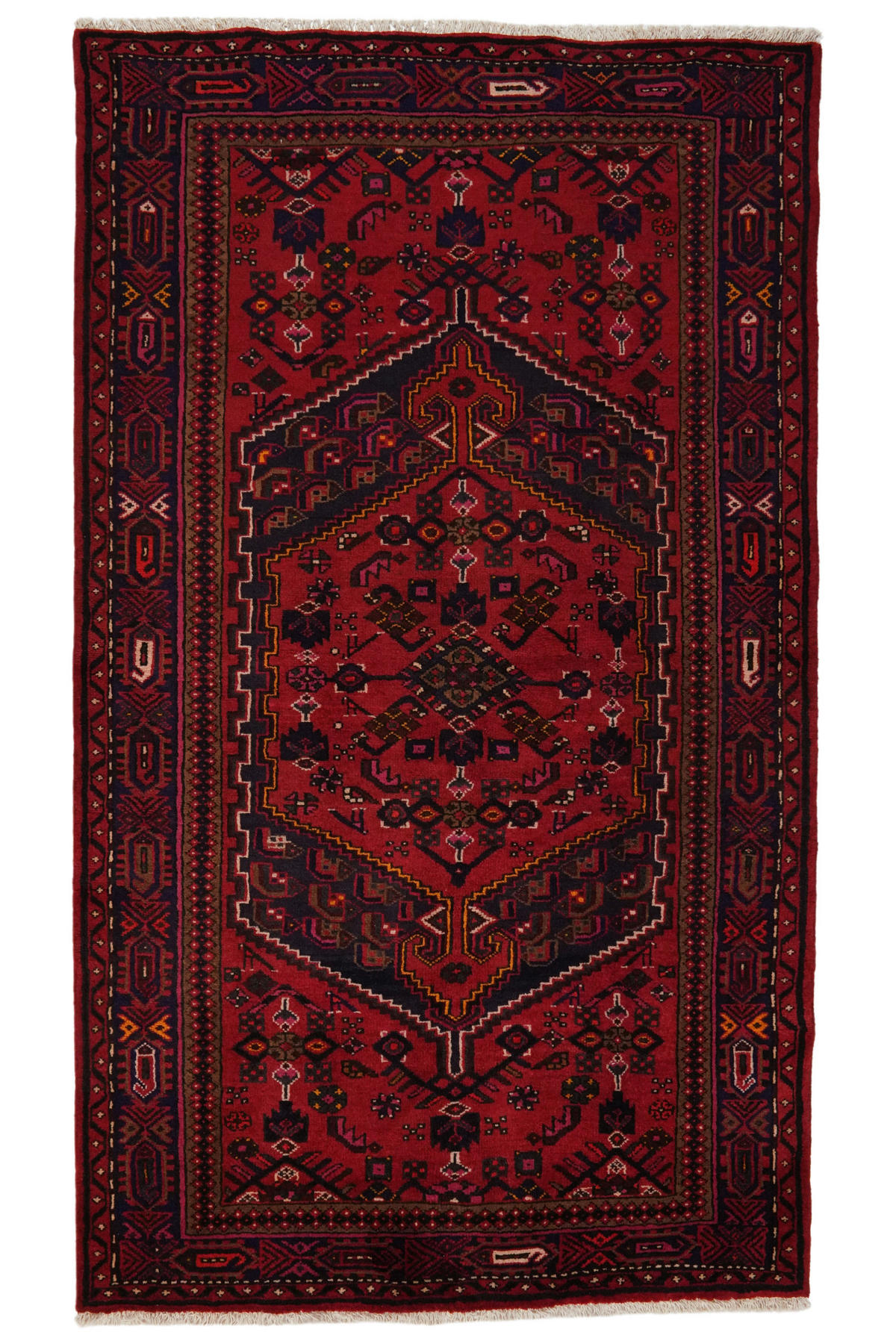 PersaTepp Teppich Khamseh rot B/H/L: ca. 139x1x239 cm Khamseh - blau/rot (239,00/139,00/1,00cm) - PersaTepp