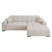 Funktionsecke Moreno beige Microfaser B/H/T: ca. 301x113x195 cm Moreno - beige/schwarz (301,00/113,00/195,00cm)