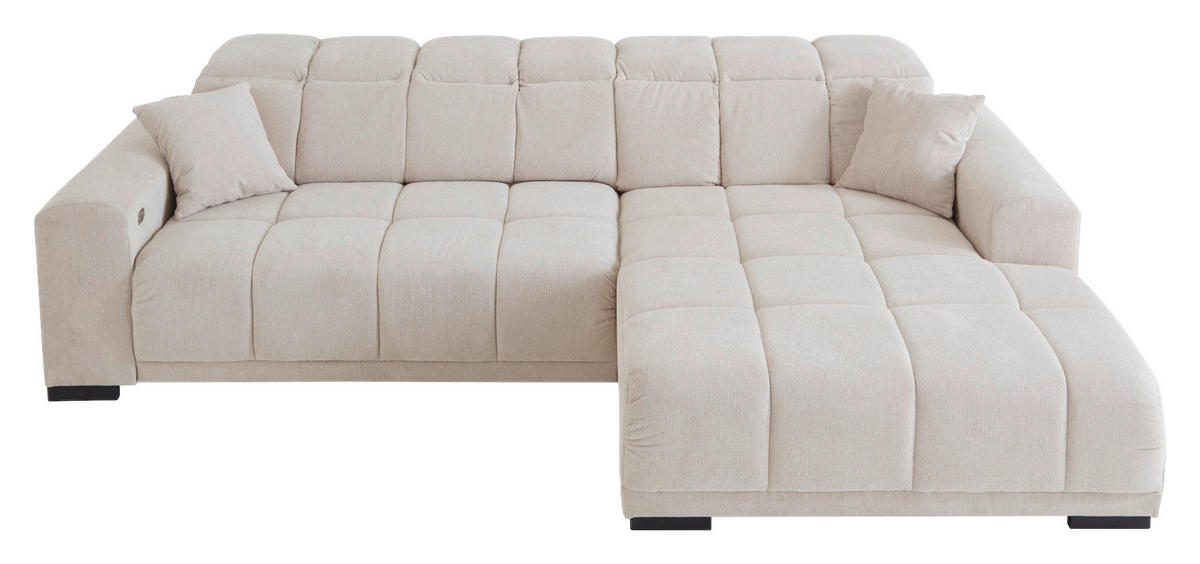Funktionsecke Moreno beige Microfaser B/H/T: ca. 301x113x195 cm Moreno - beige/schwarz (301,00/113,00/195,00cm)