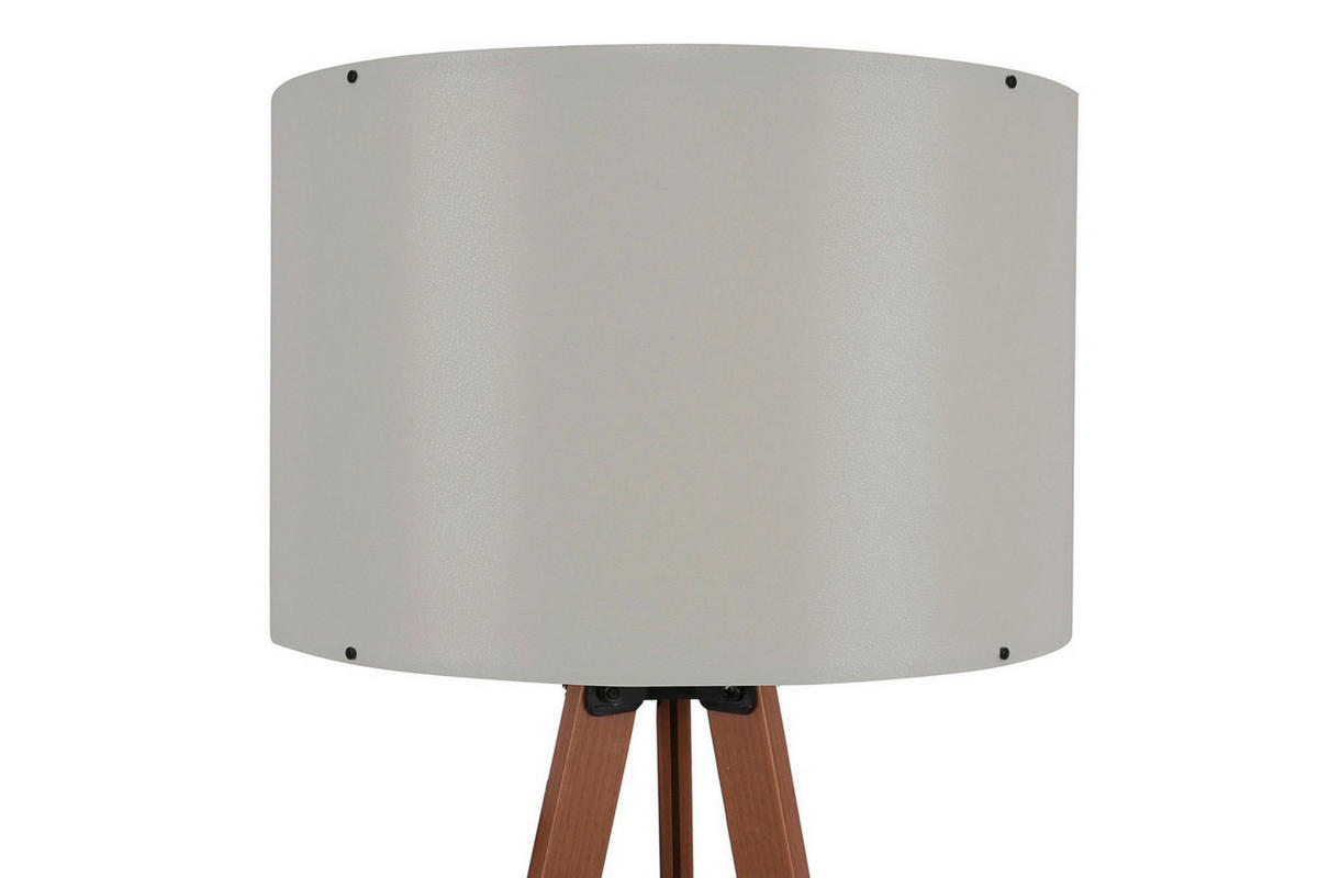 Opviq Stehleuchte creme PVC MDF B/H/T/L/D: ca. 38x140x38x38x38 cm E27 1 Brennstellen AYD - creme (38,00/38,00/140,00cm) - Opviq