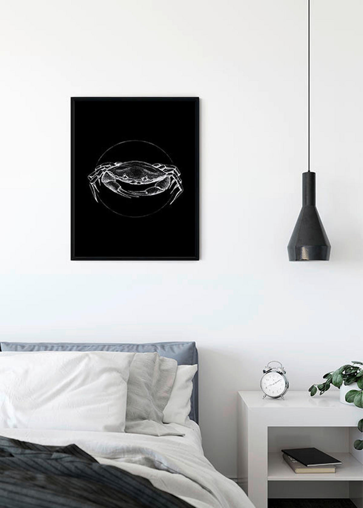 Komar Poster Crab Black Tiere B/L: ca. 40x50 cm Crab Black - (40,00/50,00cm) - Komar
