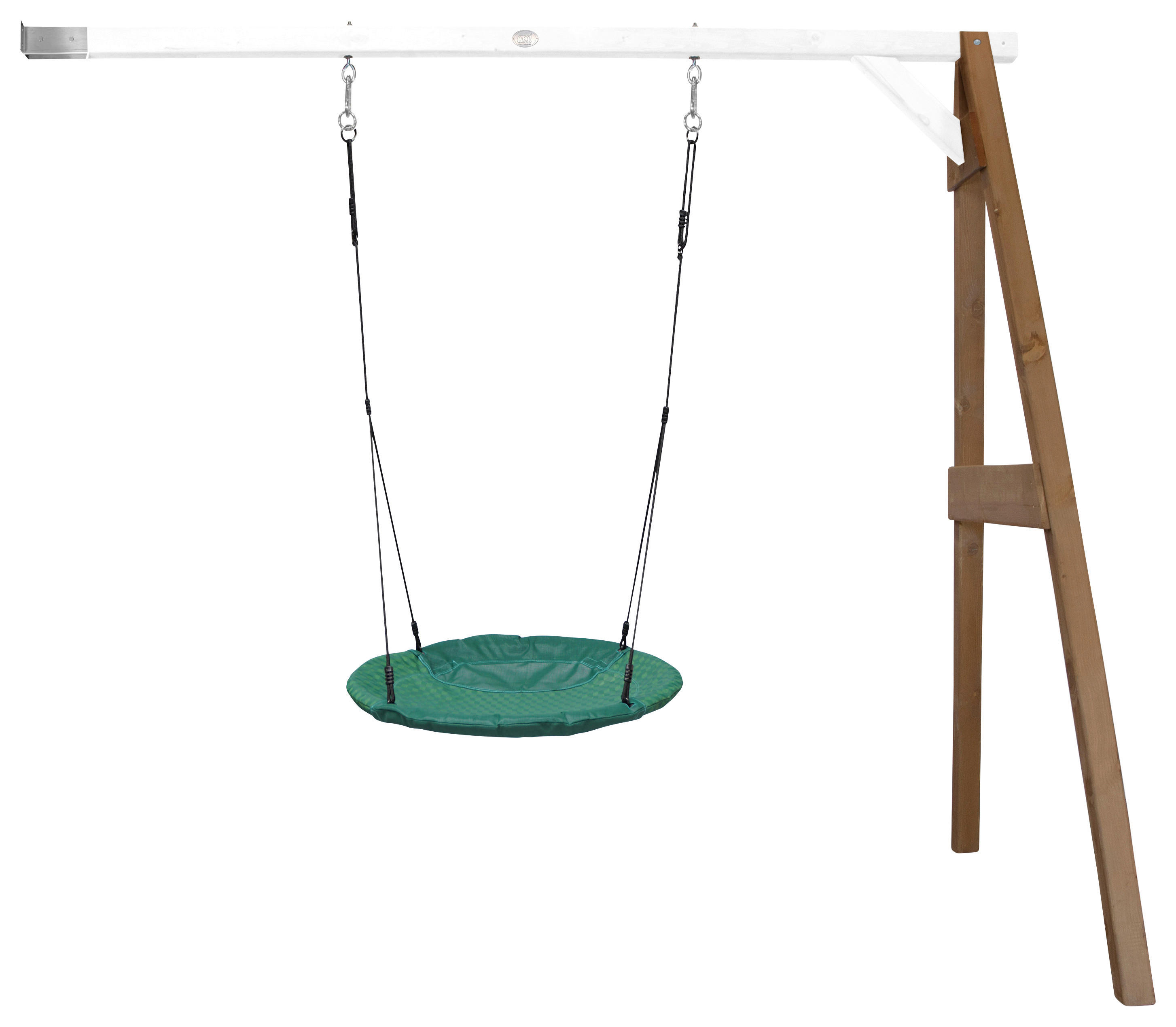 AXI Nest-Anbauschaukel Summer braun B/H/L/D: ca. 244x207x160x100 cm Summer - braun/weiß (160,00/244,00/207,00cm) - AXI
