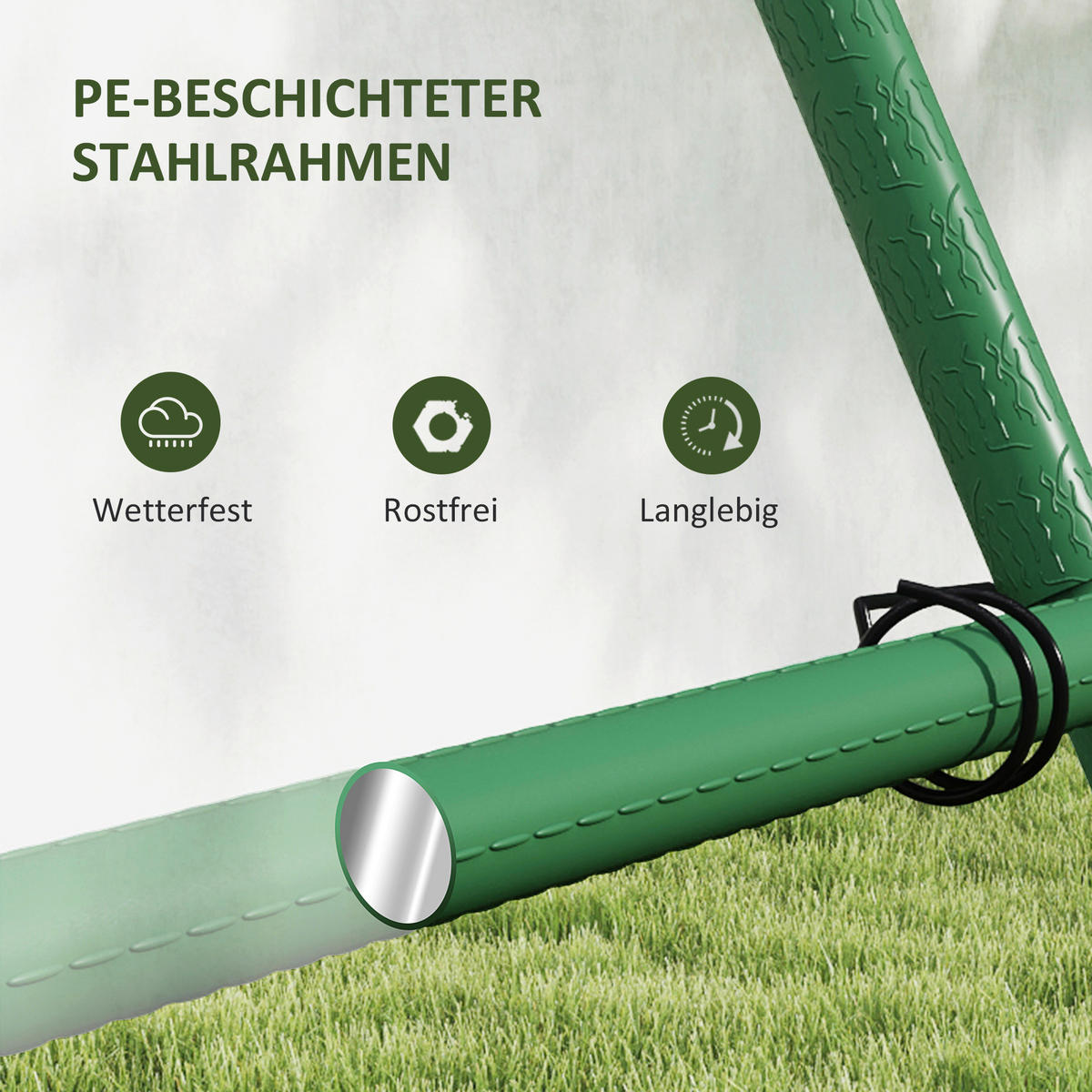 Outsunny Rankgitter grün B/H/L: ca. 101x227x133 cm Rankgitter - grün (133,00/101,00/227,00cm) - Outsunny