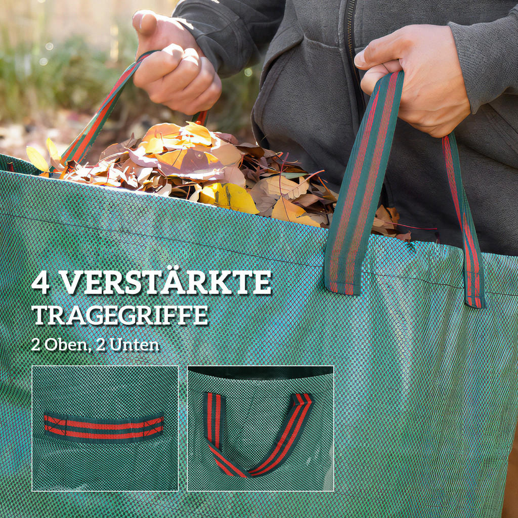 Thumbnail - Outsunny Gartenabfallsack 3er Set grün B/H/L: ca. 45x76x45 cm