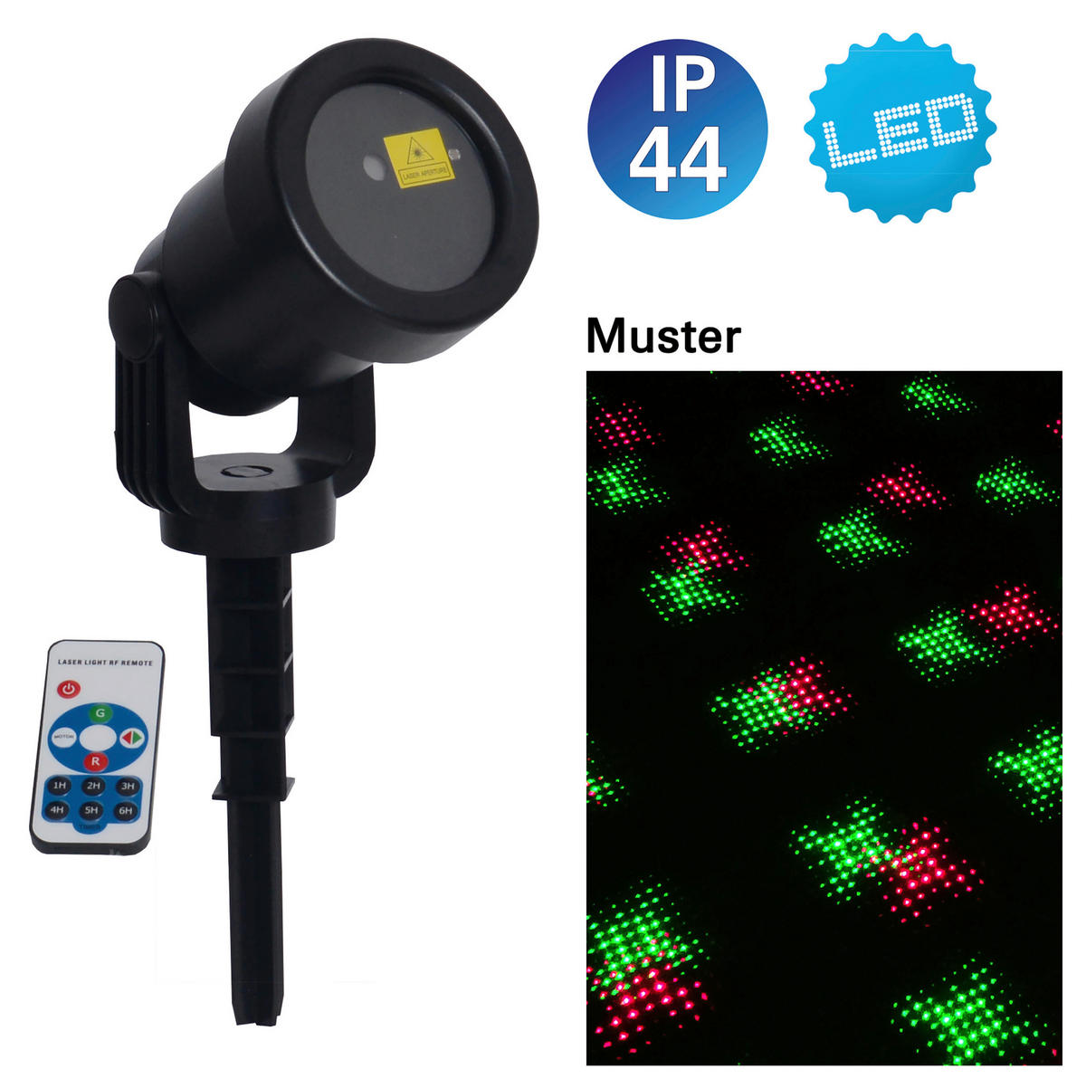 LED-Laser Erdspieß mit LED 5200861 H/D: ca. 40x10 cm LED Laser Erdspieß mit LED - (10,00/40,00cm) - Näve Leuchten