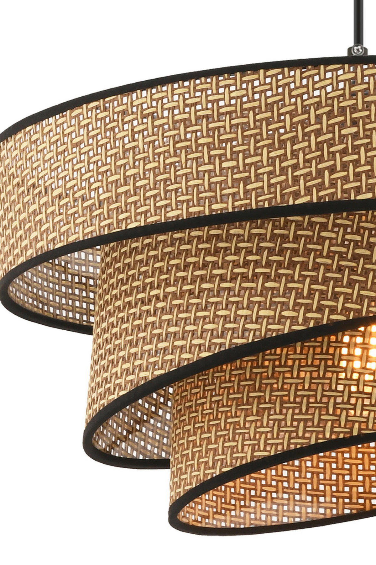 Opviq Pendelleuchte beige schwarz Baumwolle Metall B/H/L: ca. 40x72x40 cm E27 1 Brennstellen Couper Hazeran - beige/schwarz (40,00/40,00/72,00cm) - Opviq