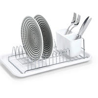 Zeller Geschirrabtropfständer weiß Metall B/H/L: ca. 24x13x43,5 cm Geschirrabtropfständer - weiß (43,50/24,00/13,00cm) - Zeller