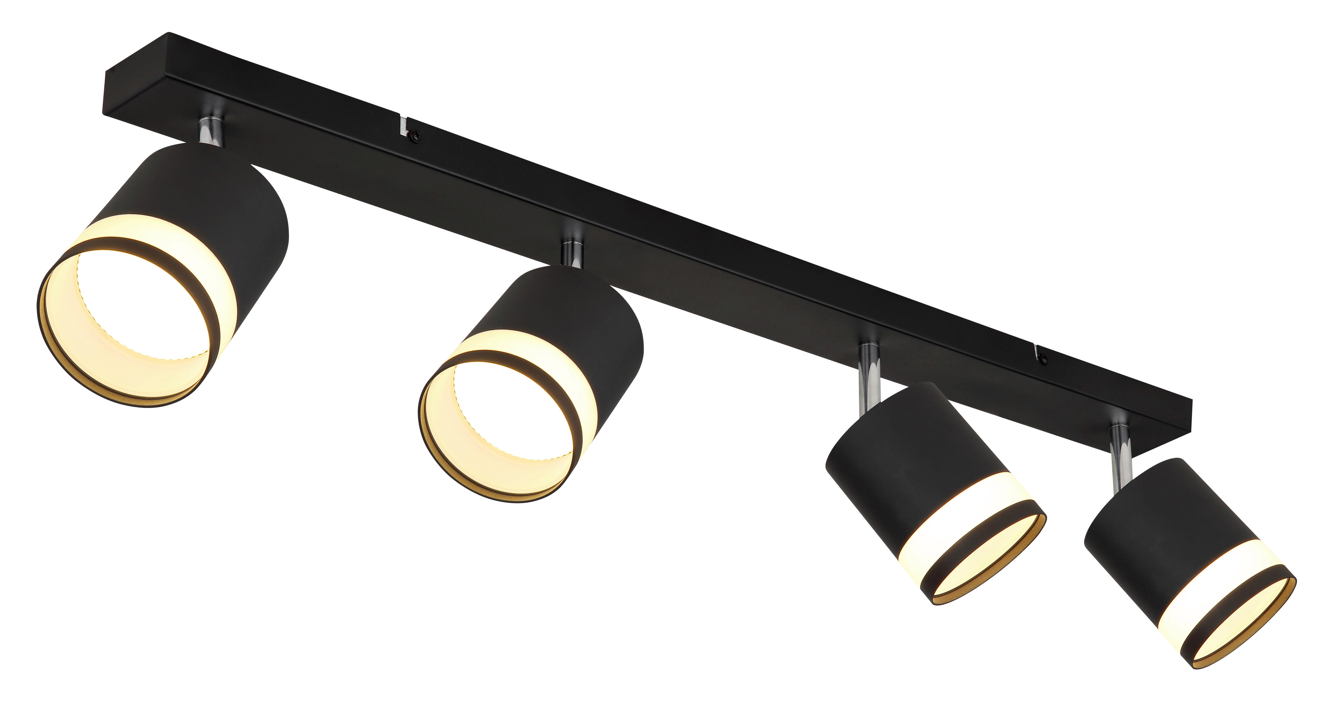 GLOBO Strahler Lucero - schwarz/Opal (80,00/8,20/18,50cm) - GLOBO