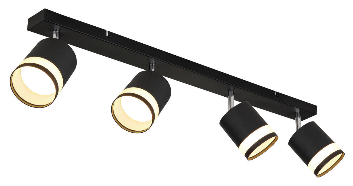 GLOBO Strahler Lucero - schwarz/Opal (80,00/8,20/18,50cm) - GLOBO