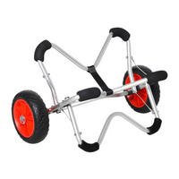 HOMCOM Bootswagen silber Aluminium B/H/L: ca. 43x46x75 cm Bootswagen - silber (75,00/43,00/46,00cm) - HOMCOM