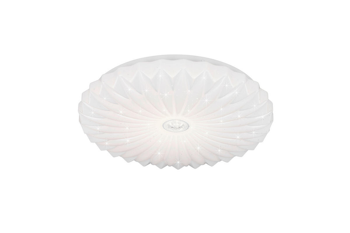 Reality LED Deckenleuchte ATARIS weiß Kunststoff H: ca. 7 cm 1 Brennstellen Ataris - weiß (7,00cm) - Reality
