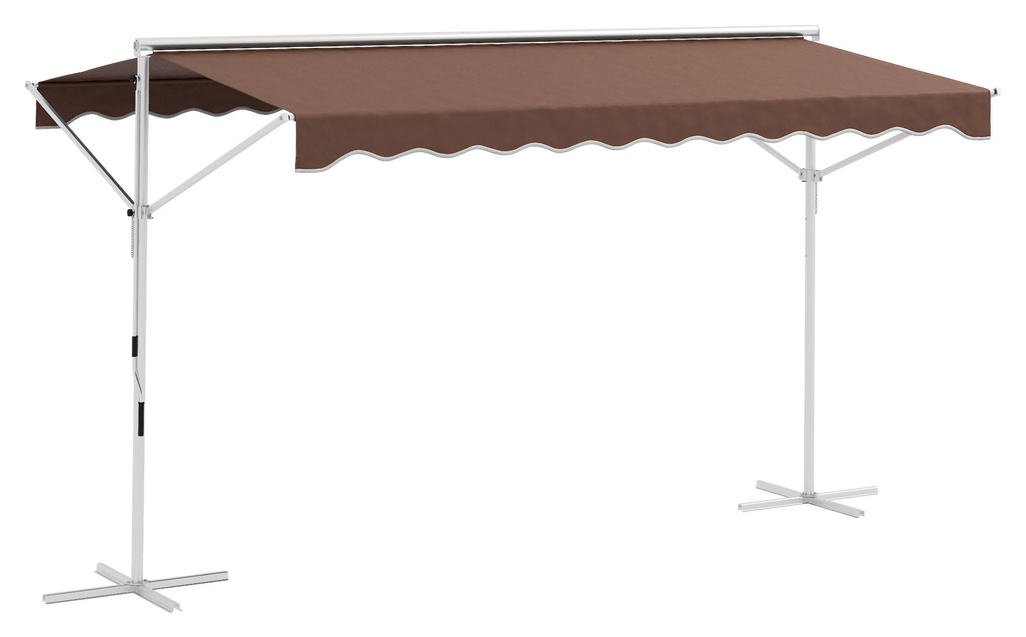 Markise braun B/H/L: ca. 298x395x255 cm Standmarkise - braun (255,00/298,00/395,00cm) - Outsunny