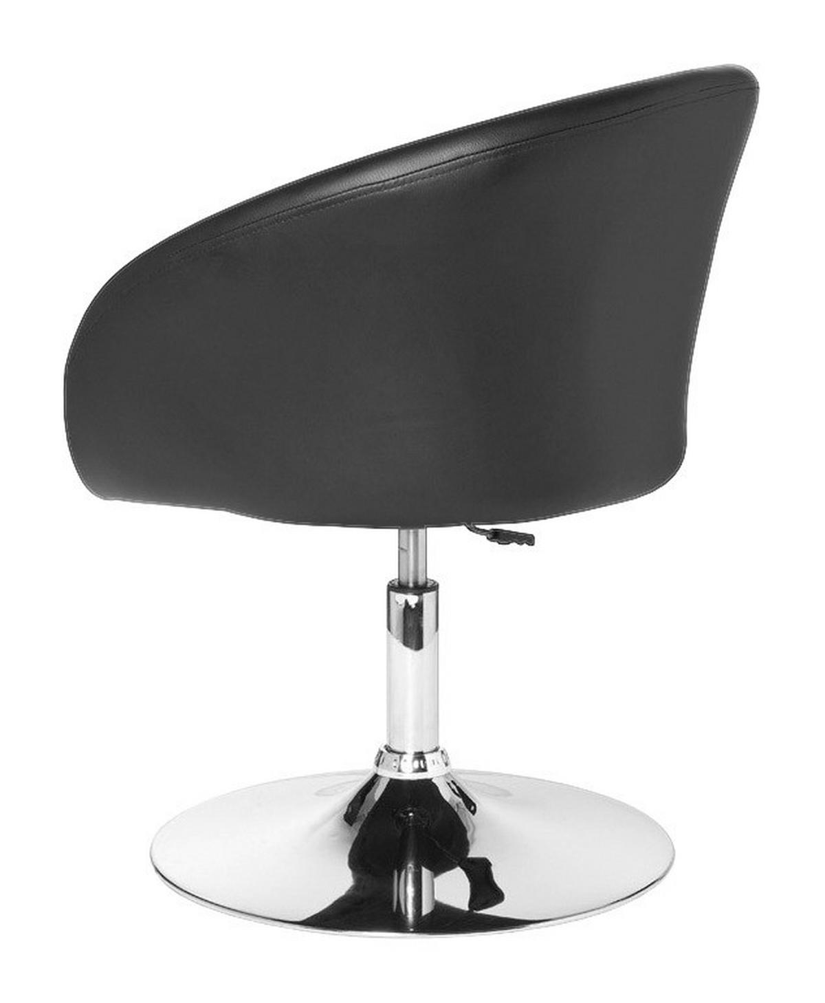 Drehstuhl schwarz Kunstleder Metall Drehsessel - schwarz (62,00/72,00/55,00cm) - Amstyle