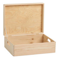 Zeller Allzweckkiste natur Kiefer B/H/L: ca. 40x14x30 cm Allzweckkiste_mit_Deckel - natur (30,00/40,00/14,00cm) - Zeller