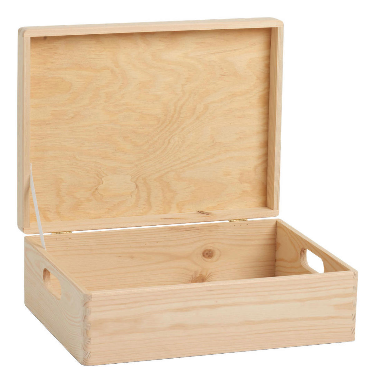 Zeller Allzweckkiste natur Kiefer B/H/L: ca. 40x14x30 cm Allzweckkiste_mit_Deckel - natur (30,00/40,00/14,00cm) - Zeller