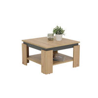 Couchtisch Tim III Eiche anthrazit B/H/T: ca. 68x41x68 cm Tim III - Eiche/anthrazit (68,00/41,00/68,00cm) - Hela