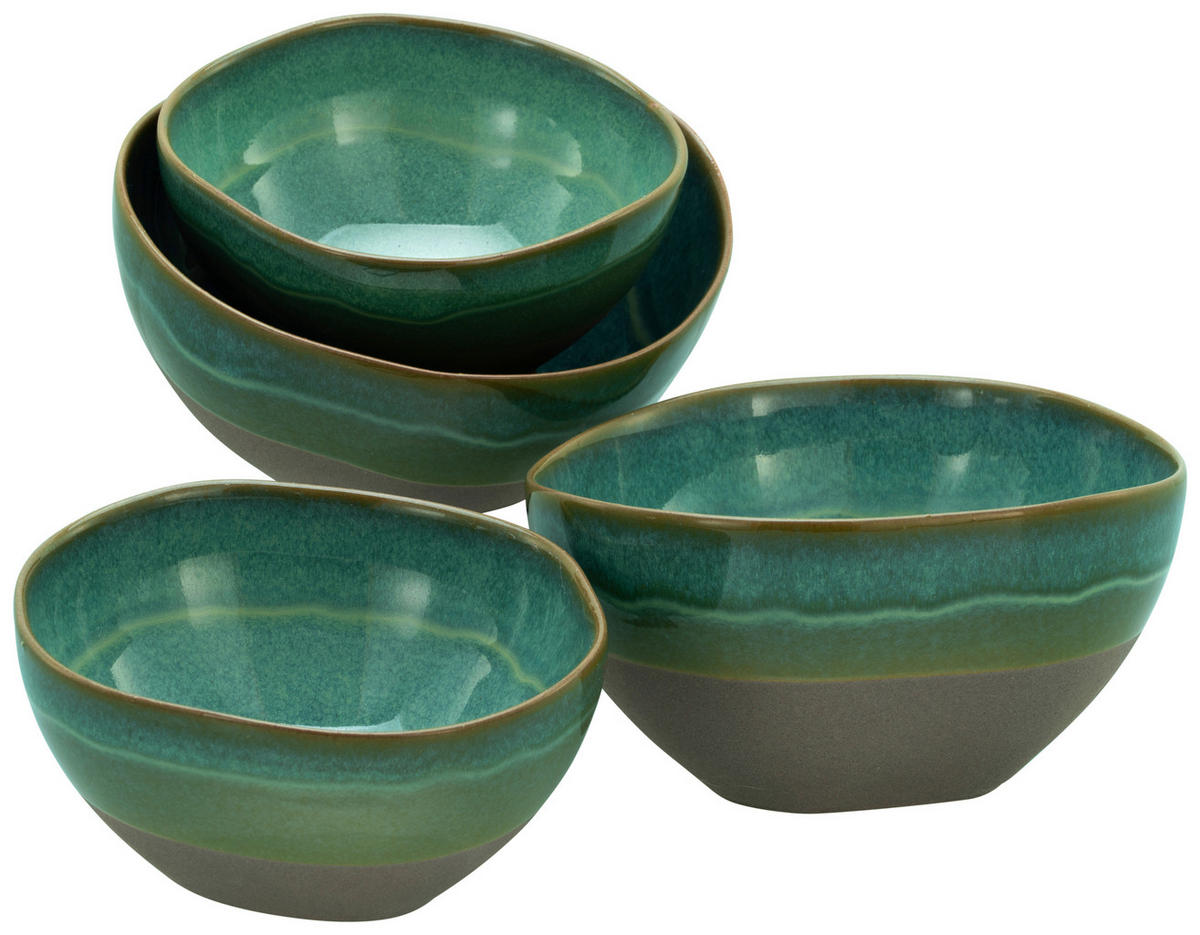 CreaTable Bowl-Set Basalt Bio olive Steinzeug Basalt Bio - olive - CreaTable