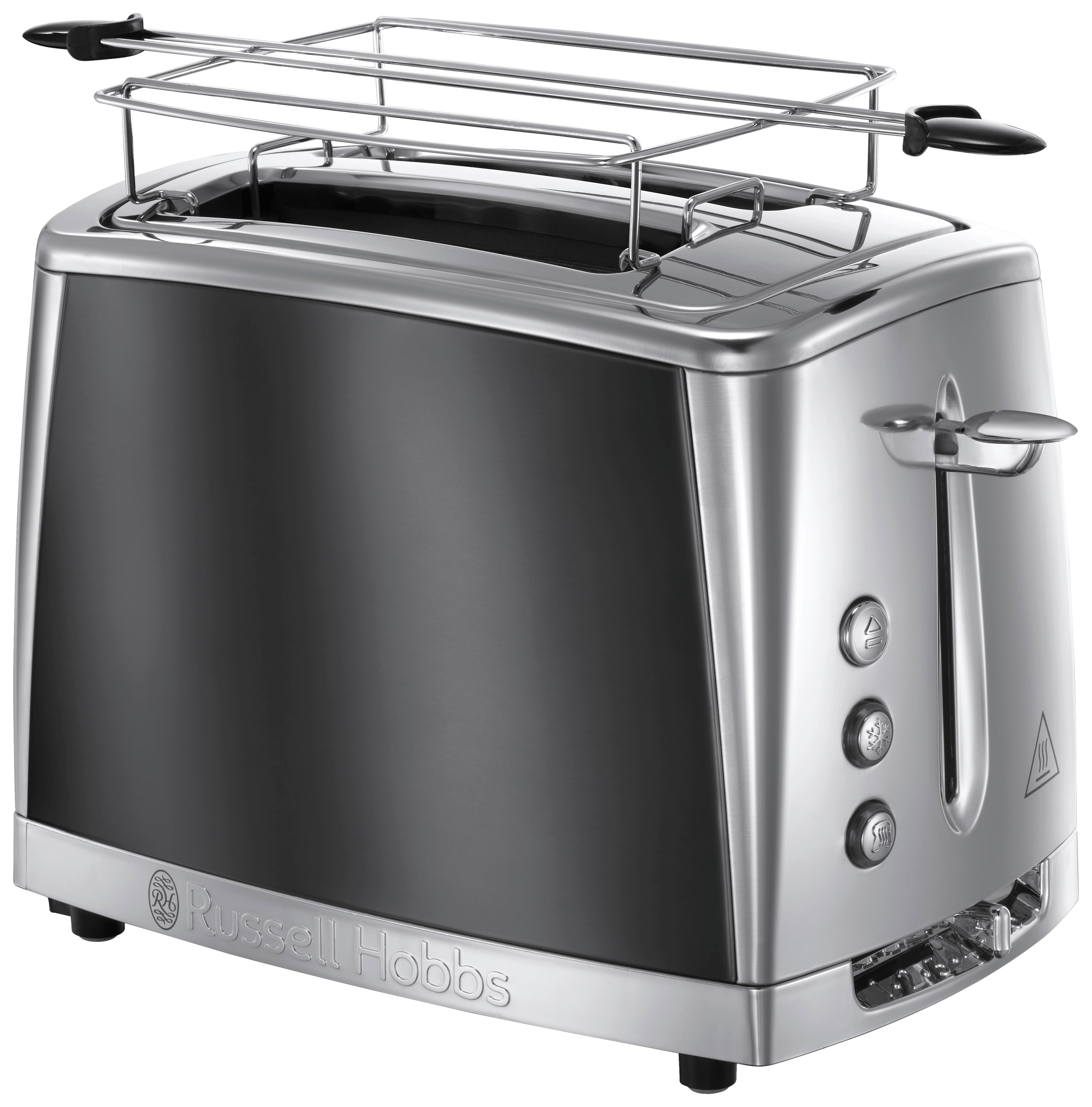 Russell Hobbs Toastautomat 23500036002 Silbergrau Edelstahl B/H/T: ca. 16,9x23,1x29 cm Toastautomat_Luna_23221-56 - Silbergrau (16,90/23,10/29,00cm) - Russell Hobbs