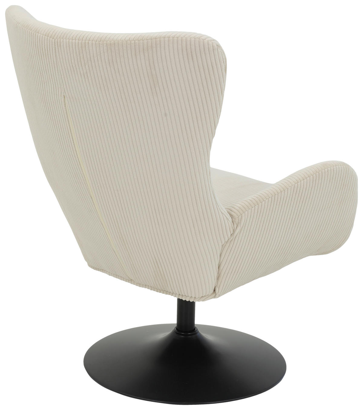 Sessel Samos beige Microfaser B/H/T: ca. 72x96x81 cm Samos - beige/schwarz (72,00/96,00/81,00cm)