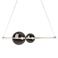Näve Leuchten LED-Pendelleuchte Chrom Kunststoff Glas B/H/T: ca. 105,3x150x25 cm NOVA - Chrom (105,30/150,00/25,00cm) - Näve Leuchten