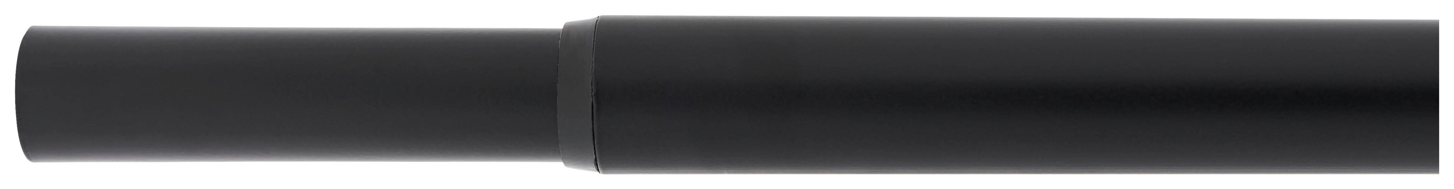 ondeco Stilgarnitur schwarz Metall L: ca. 210 cm ausziehbar von ca. 120 bis 210 cm 1.0 Läufe Teleskop-Rohr - schwarz (210,00cm) - ondeco
