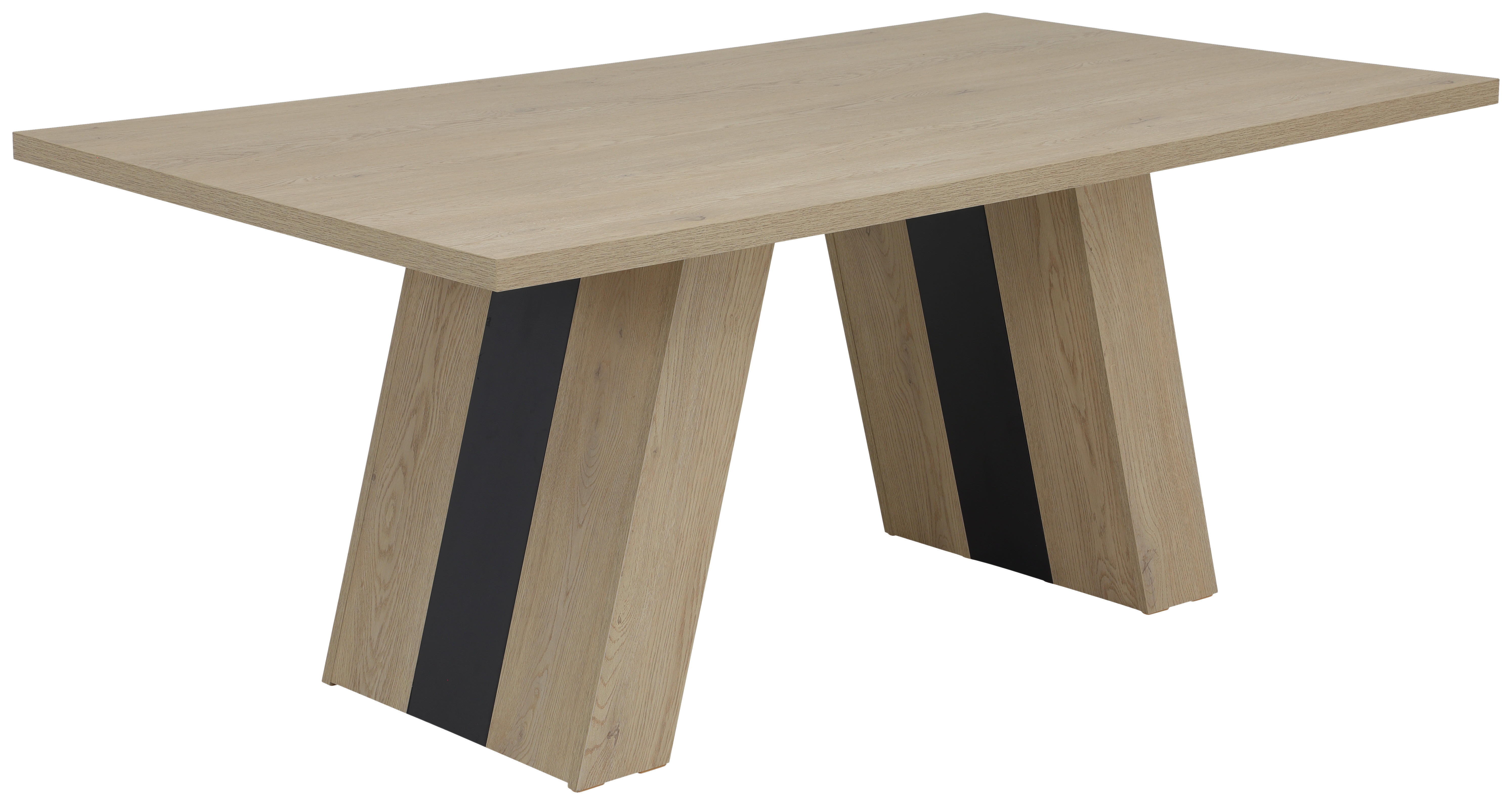 Esstisch Tindari creme Eiche Nachbildung B/T: ca. 180x100 cm Tindari - creme/schwarz (180,00/100,00cm)