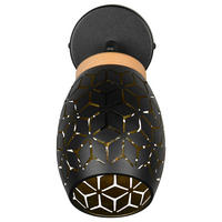 Reality Leuchten Spots schwarz gold Metall B/H: ca. 12x27 cm E14 1 Brennstellen Spot_Bidar_1 - gold/schwarz (12,00/27,00cm) - Reality Leuchten