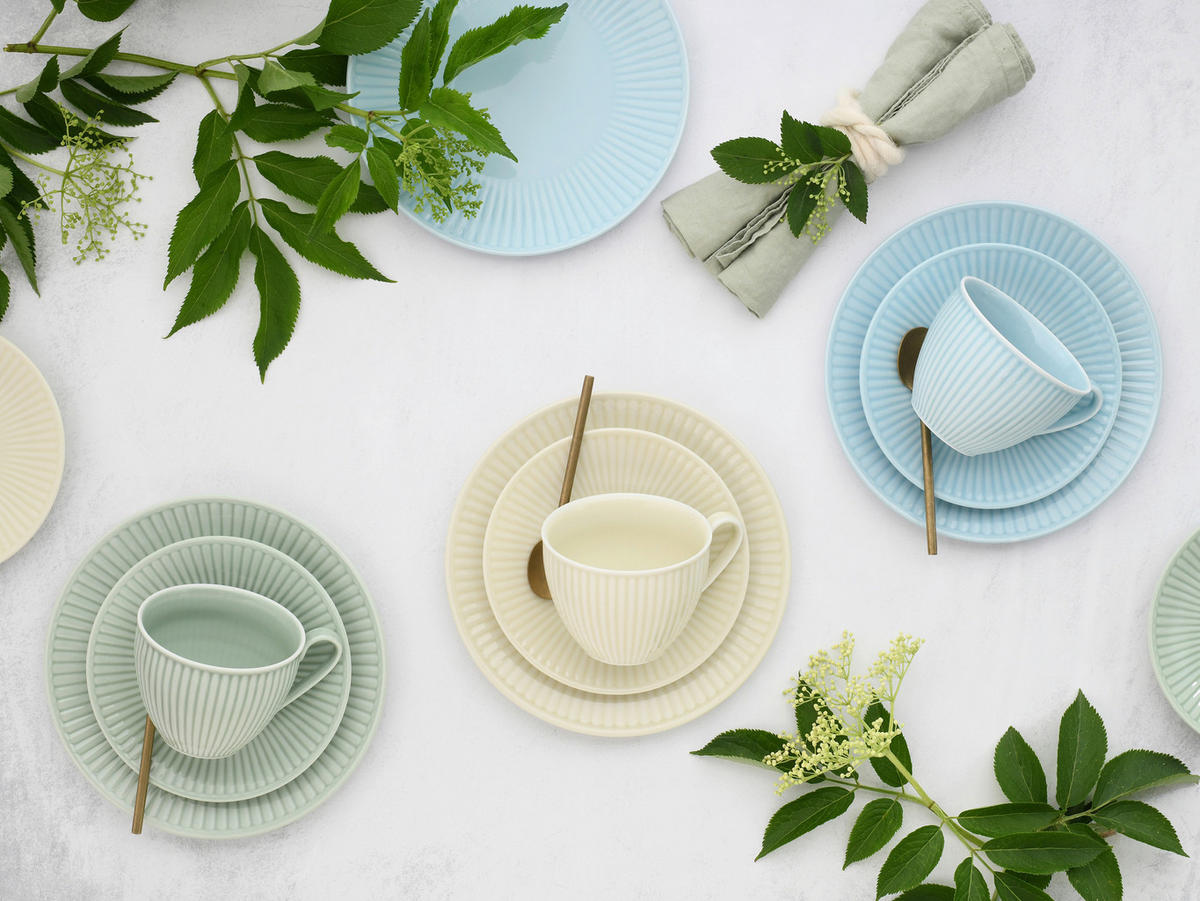 CreaTable Kaffeeservice Valencia bunt Porzellan 18 tlg. Valencia - bunt - CreaTable