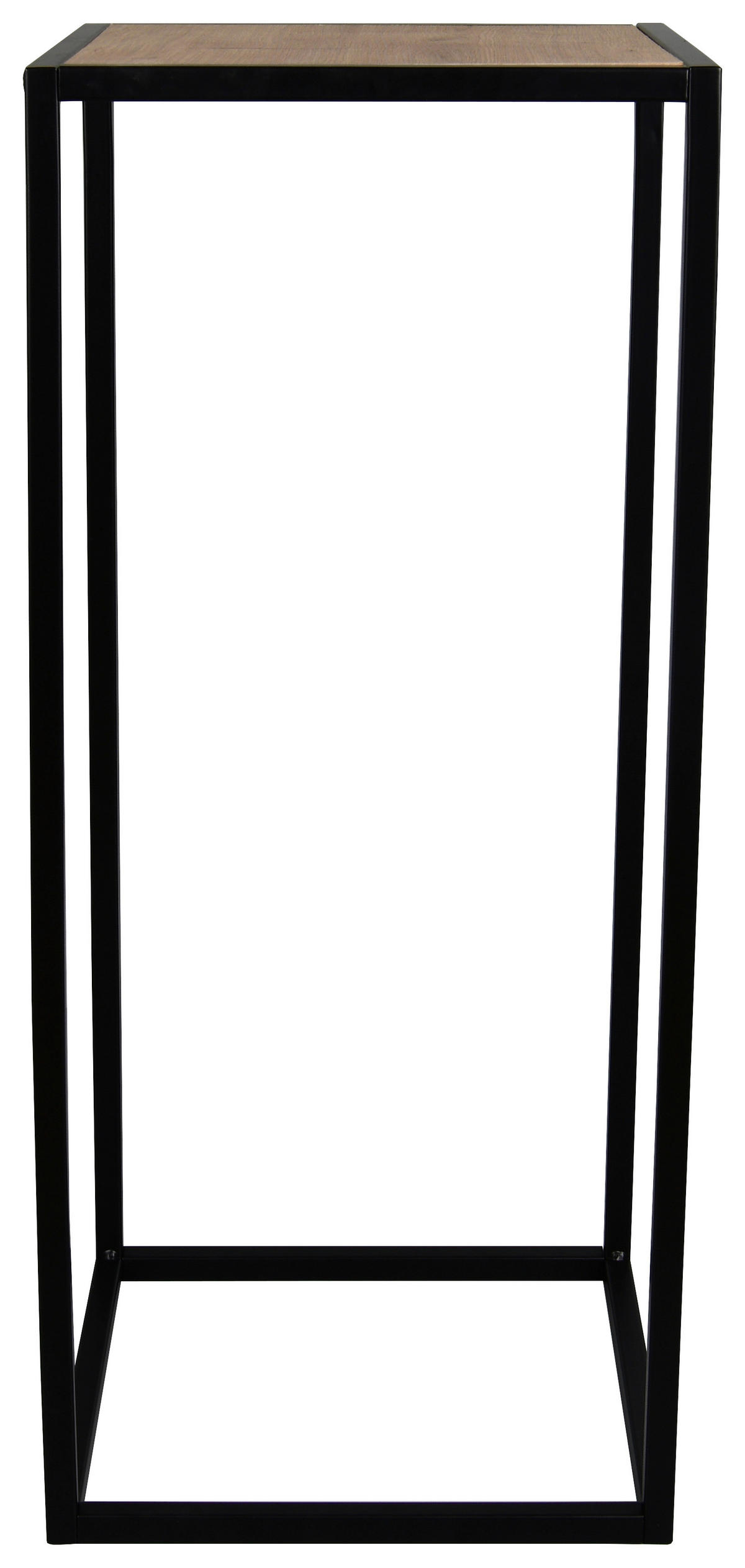 Beistelltisch Valery Eiche Artisan Nachbildung schwarz Metall MDF B/H/T: ca. 30x70x30 cm Valery - Eiche/schwarz (30,00/70,00/30,00cm)