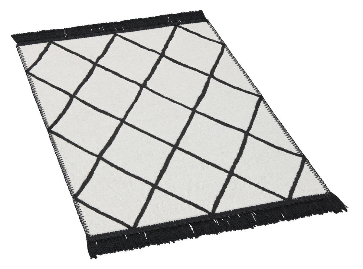 Teppich Boho Kilim schwarz B/L: ca. 60x90 cm Boho Kilim - schwarz (60,00/90,00cm)