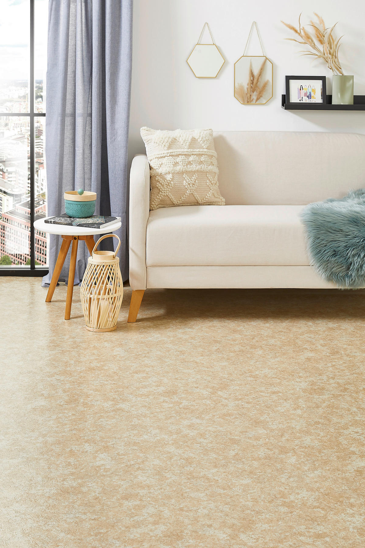 Vinylboden Colored Colored - hellbeige (400,00/200,00/0,20cm)