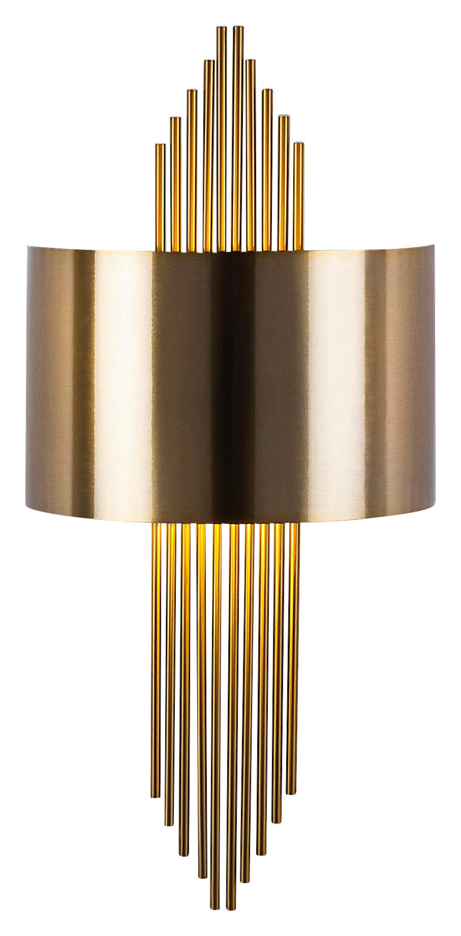 Opviq Wandleuchte Ringel bronze Eisen B/H/T/L: ca. 10x22x10x75 cm E27 1 Brennstellen Ringel - bronze (75,00/10,00/22,00cm) - Opviq