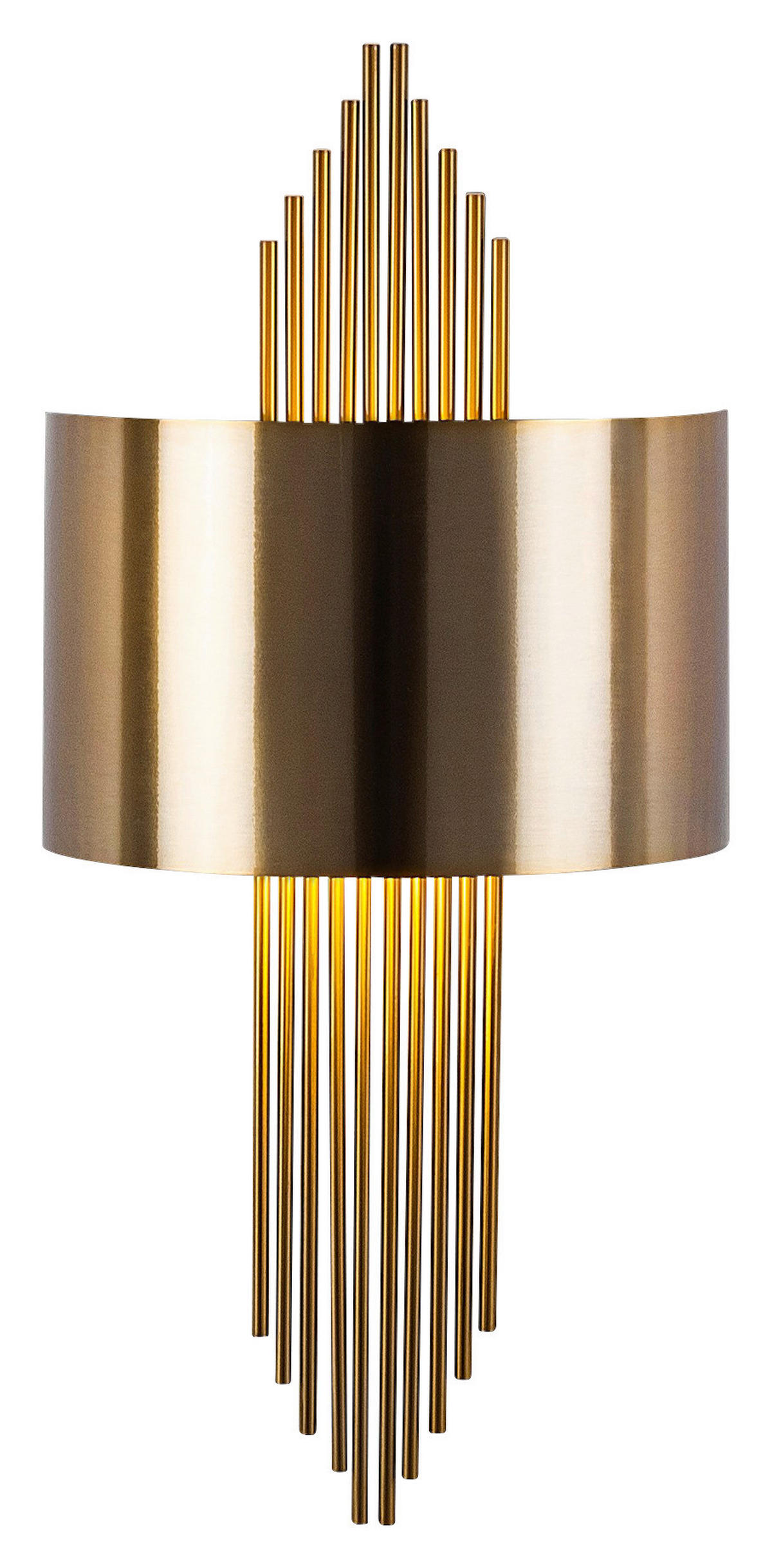 Opviq Wandleuchte Ringel bronze Eisen B/H/T/L: ca. 10x22x10x75 cm E27 1 Brennstellen Ringel - bronze (75,00/10,00/22,00cm) - Opviq