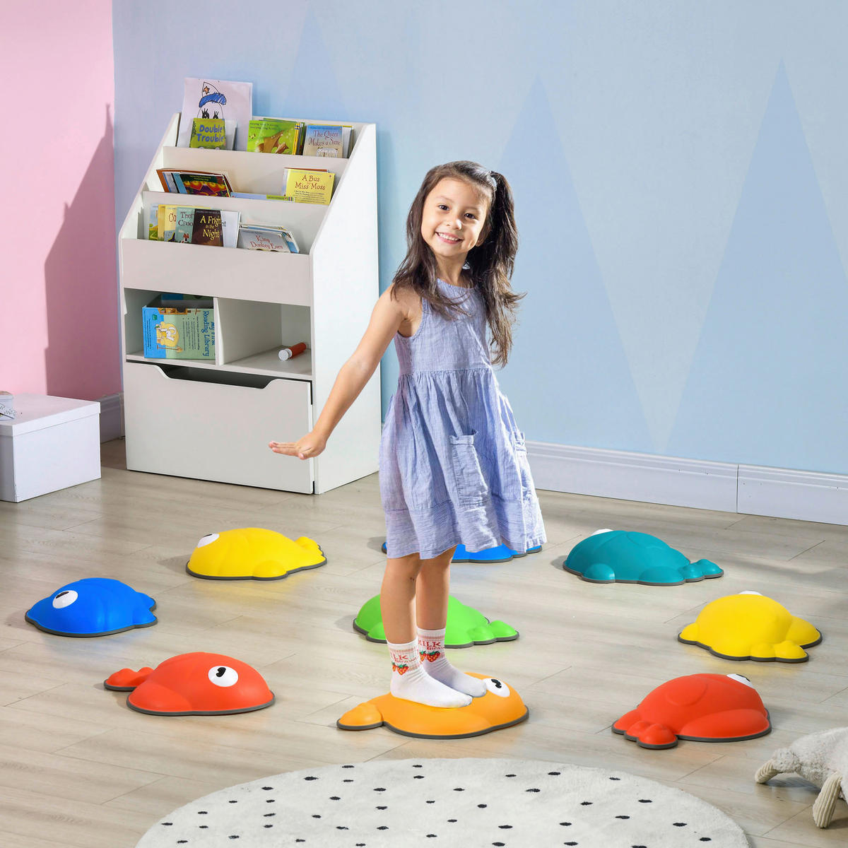 AIYAPLAY Balance-Trittsteine B/H/L: ca. 30x9x37,5 cm Balance-Trittsteine - multicolor (37,50/30,00/9,00cm) - AIYAPLAY