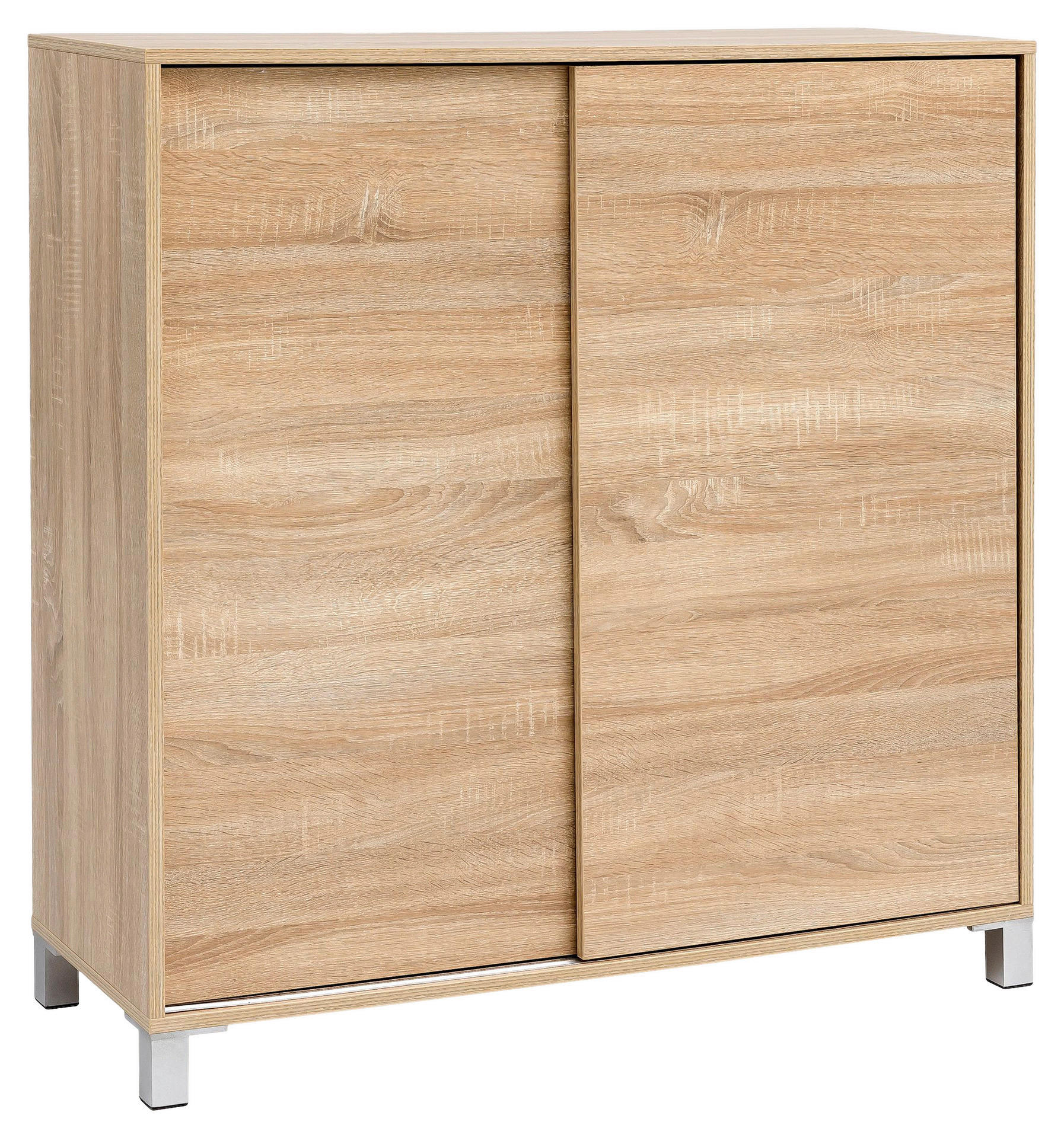 Schuhschrank Eiche Sonoma Nachbildung B/H/T: ca. 100x108x37,5 cm Schuhschrank - Eiche (100,00/108,00/37,50cm) - Wohnling