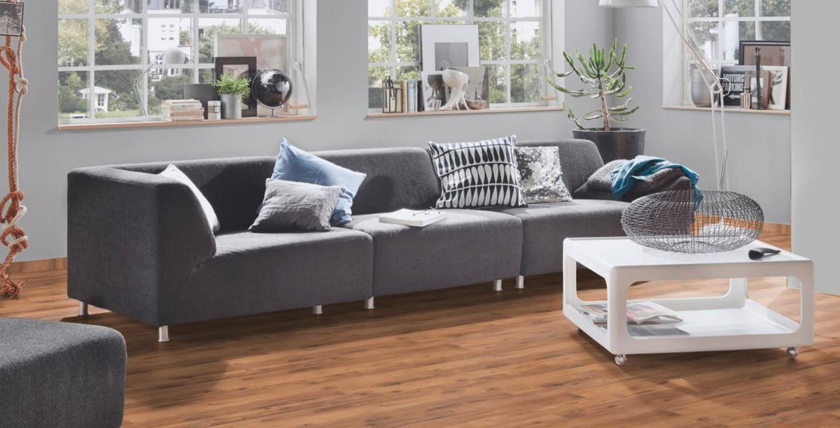 Check One Click-Vinylboden Achenbach ca. 2,196 m² im Paket  B/L: ca. 18x122 cm pro Paket Achenbach ca. 2,196 m² im Paket - Kastanie (18,00/122,00cm) - Check One