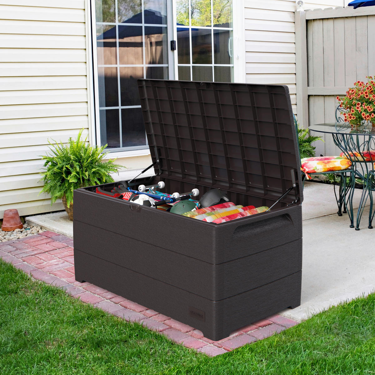 VCM Aufbewahrungsbox Durabox braun Kunststoff B/H/L: ca. 130x110x474 cm Durabox - braun (474,00/130,00/110,00cm) - VCM