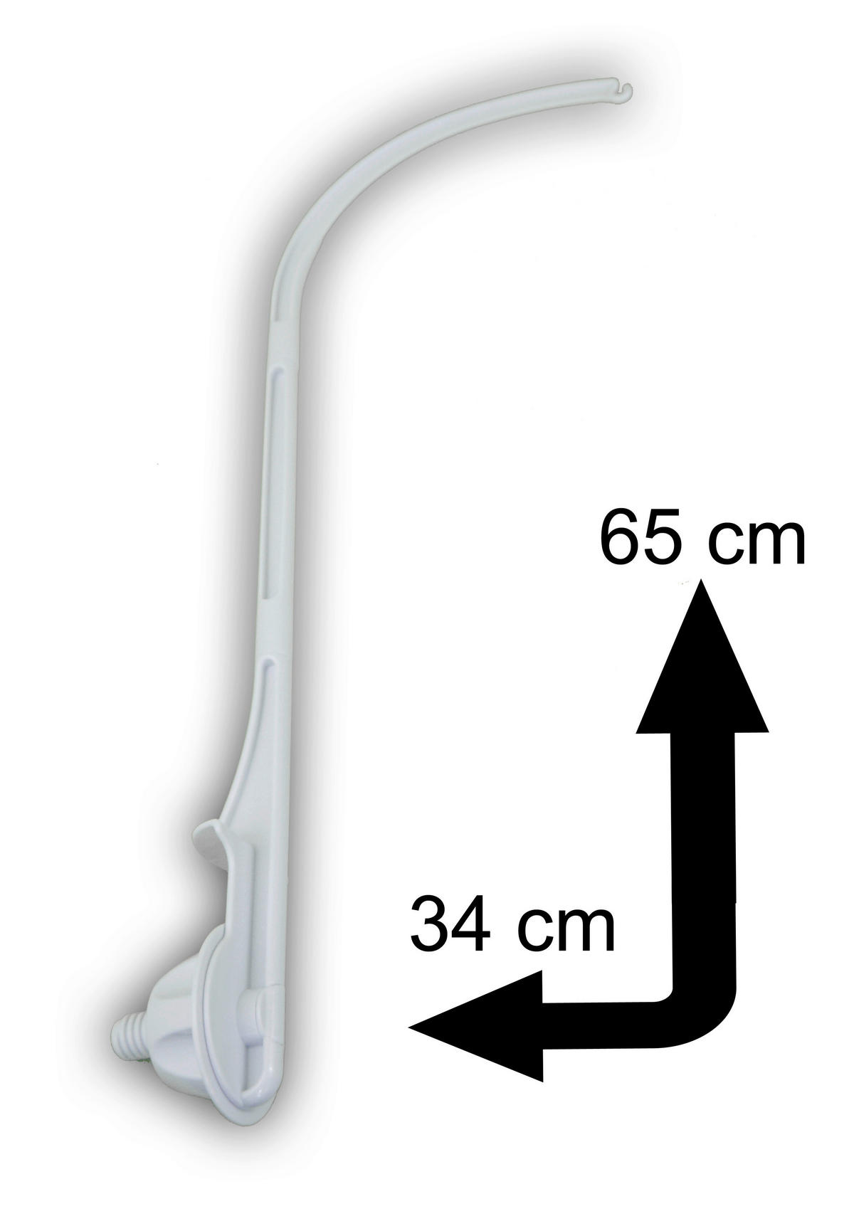 Niermann Mobilehalter zum Schrauben B/H/L: ca. 11x6x35 cm zum Schrauben - weiß (35,00/11,00/6,00cm) - Niermann