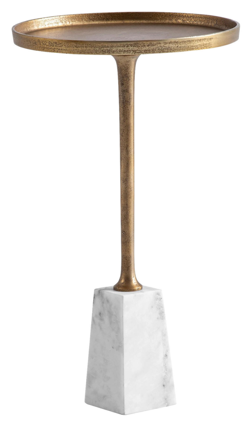 Beistelltisch gold Optik Marmor B/H/T: ca. 34x58x34 cm Beistelltisch - gold (34,00/58,00/34,00cm) - Wohnling