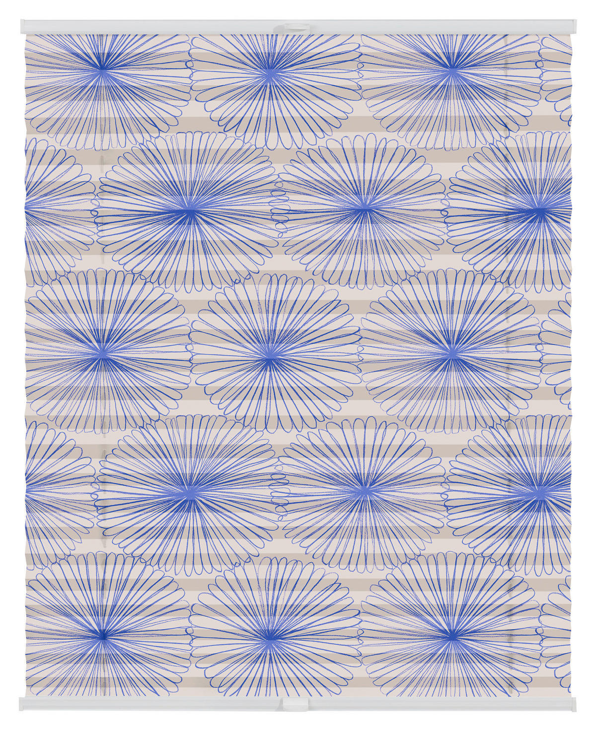Spannplissee Flower Wheel blau B/L: ca. 80x130 cm Flower Wheel - blau (80,00/130,00cm) - LICHTBLICK