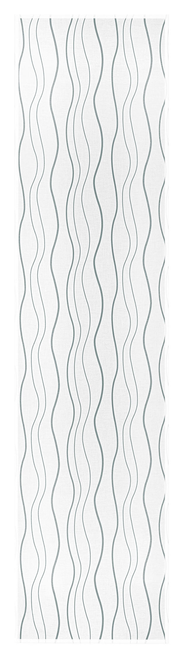 Schiebevorhang New Wave weiß B/L: ca. 60x245 cm New Wave - weiß/anthrazit (60,00/245,00cm)