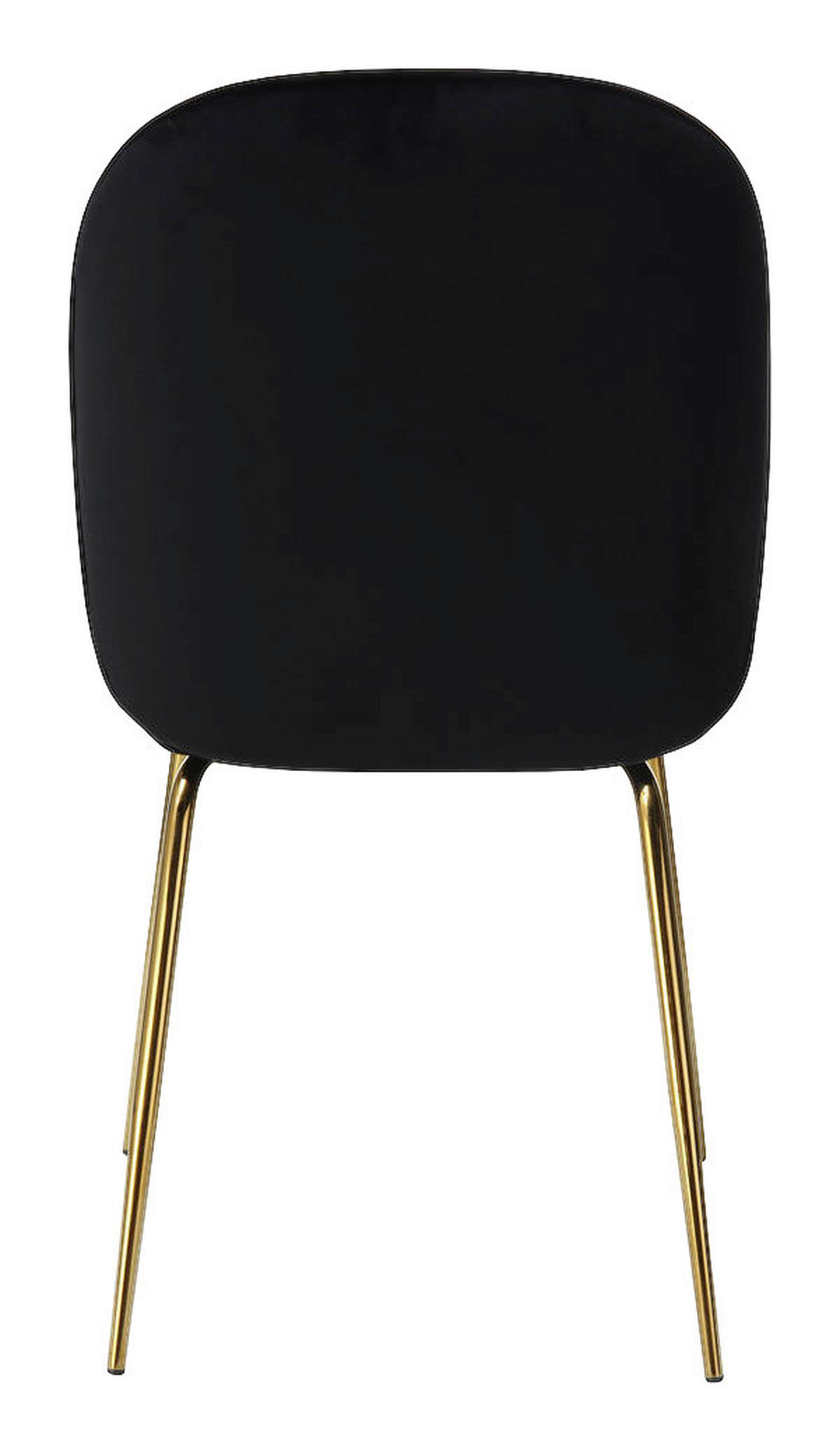 Stuhl Charlize 100 2er schwarz Microfaser B/H/T: ca. 48x87x59 cm Charlize 100 2er - messing/schwarz (48,00/87,00/59,00cm) - 360 Living