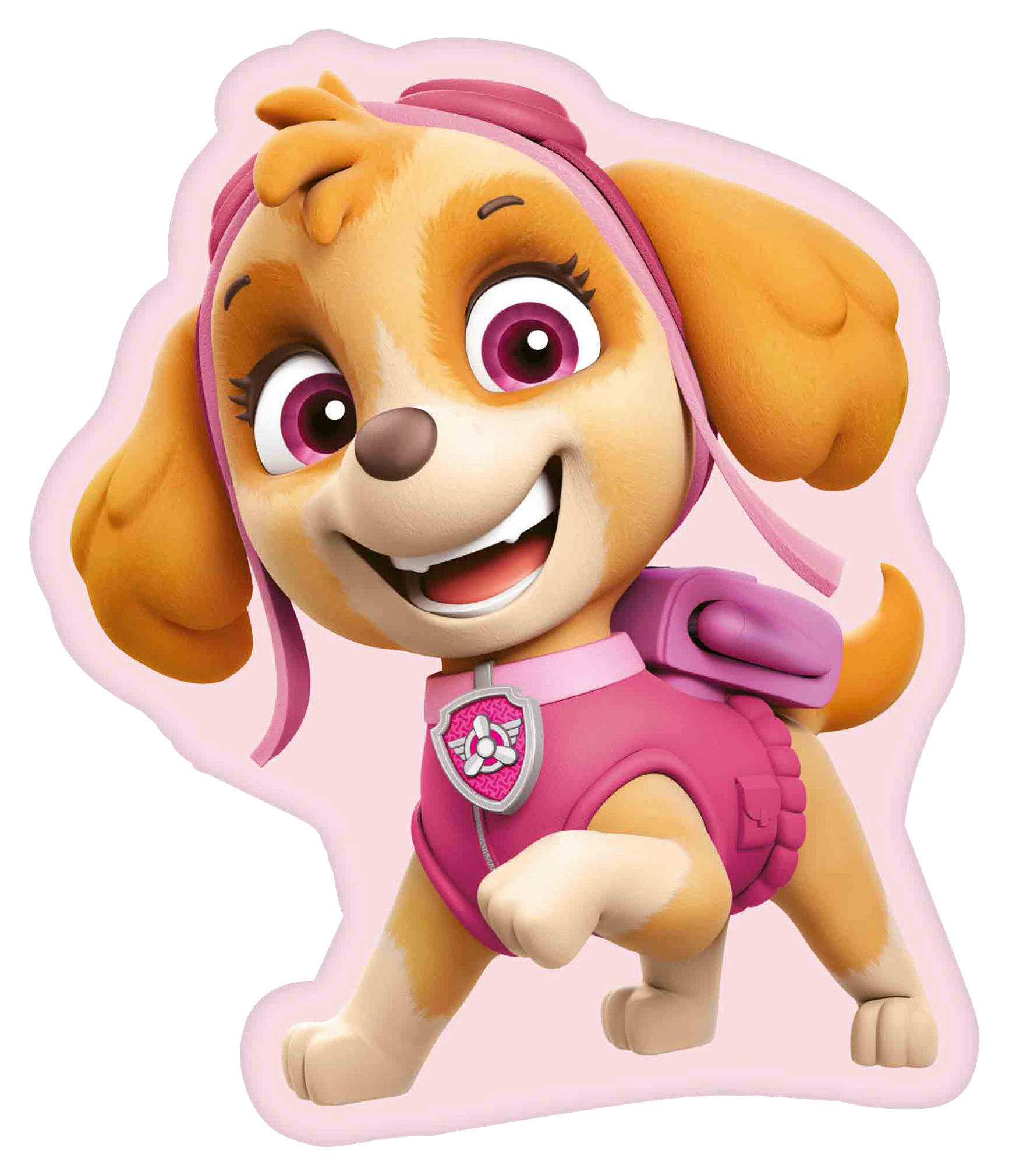 Kissen Konturenkissen_Paw_Patrol_2 - braun/rosa (31,00/36,00cm) - Paw Patrol