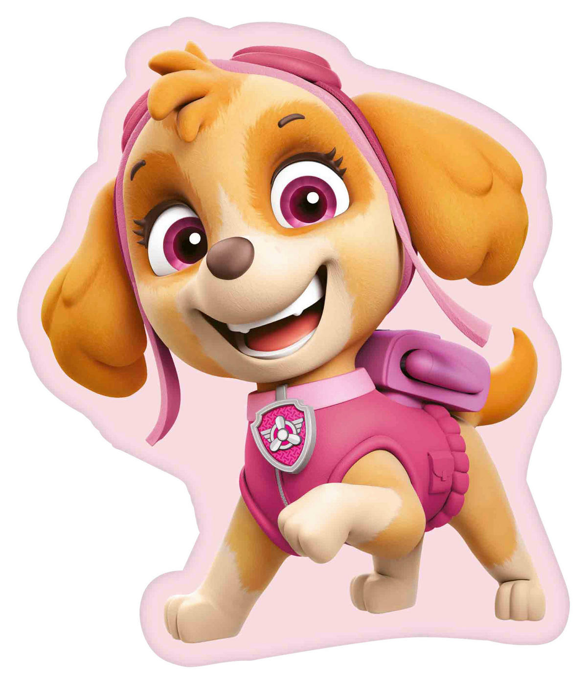 Kissen Konturenkissen_Paw_Patrol_2 - braun/rosa (31,00/36,00cm) - Paw Patrol