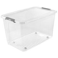 Aufbewahrungsbox transparent B/H/L: ca. 38x35,5x59 cm Aufbewahrungsbox_mit_Rollen_leo - transparent (59,00/38,00/35,50cm)