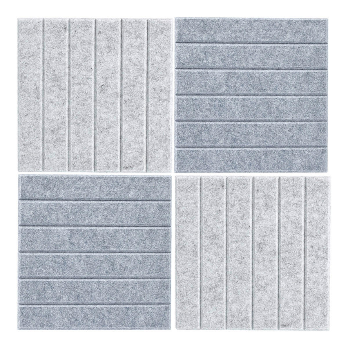 Zeller Pinboard-Set dunkelgrau Mittelgrau B/L: ca. 30x30 cm Pinboard-Set_4tlg. - dunkelgrau (30,00/30,00cm) - Zeller