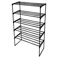 Schuhregal Tina schwarz B/H/T: ca. 67x102x29 cm Tina - schwarz (67,00/102,00/29,00cm) - HÖLSCHER